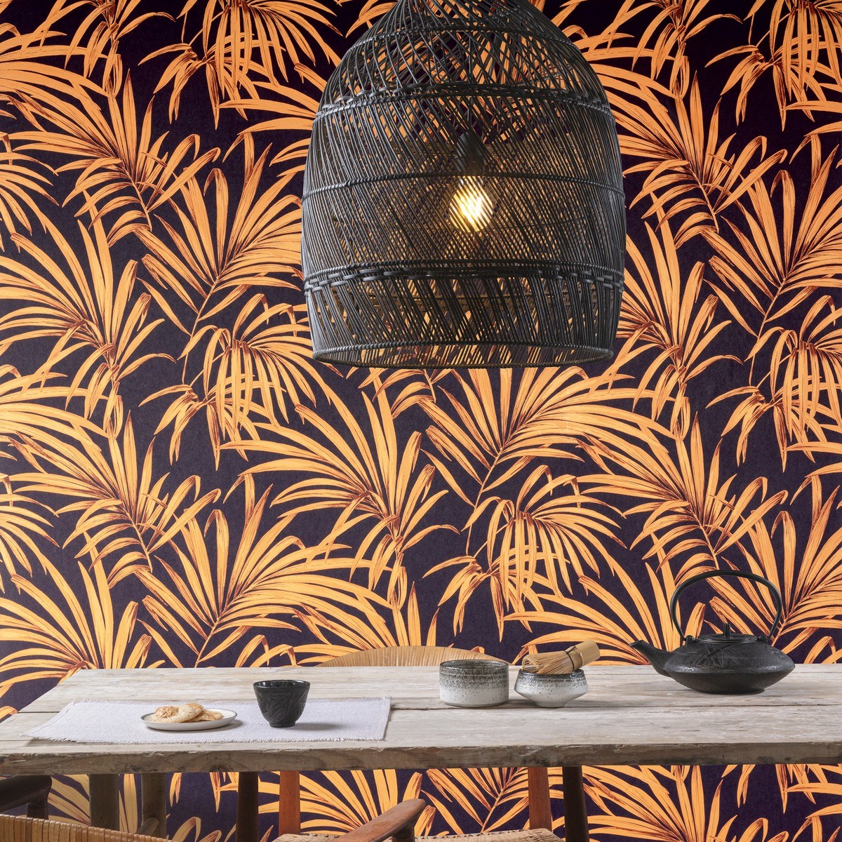 Tapet Lotus Palm Sunrise Lot105