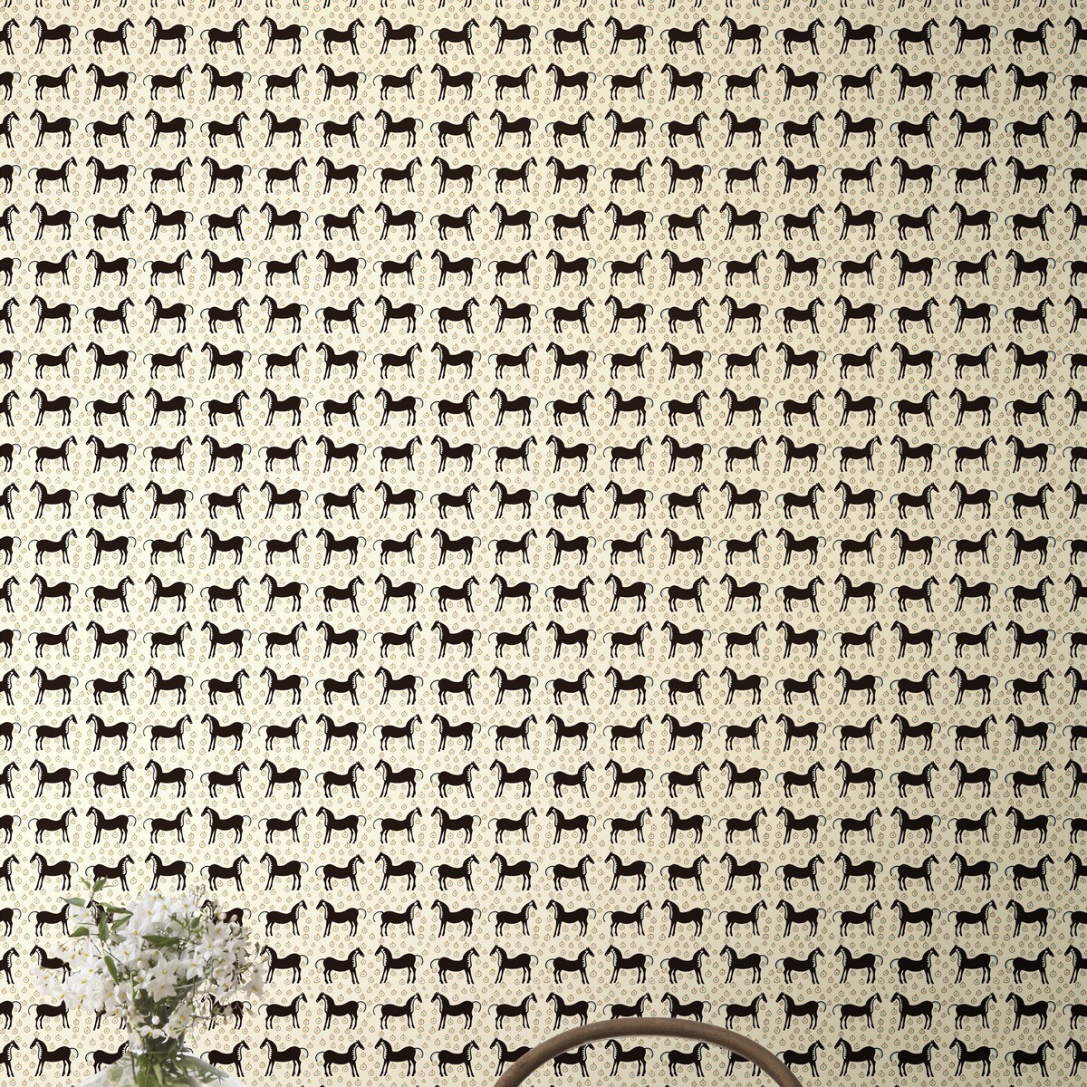 Tapet Marimekko 6 Musta Tamma 25171