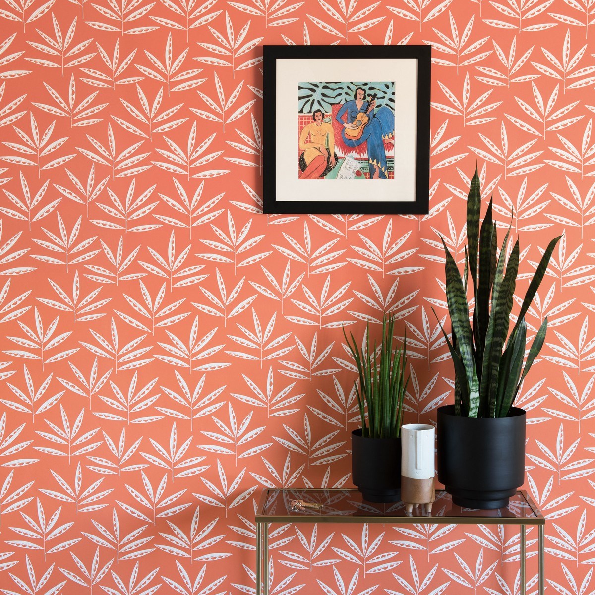 Tapet Seven Sisters Pea Pods Terracotta Misp1287