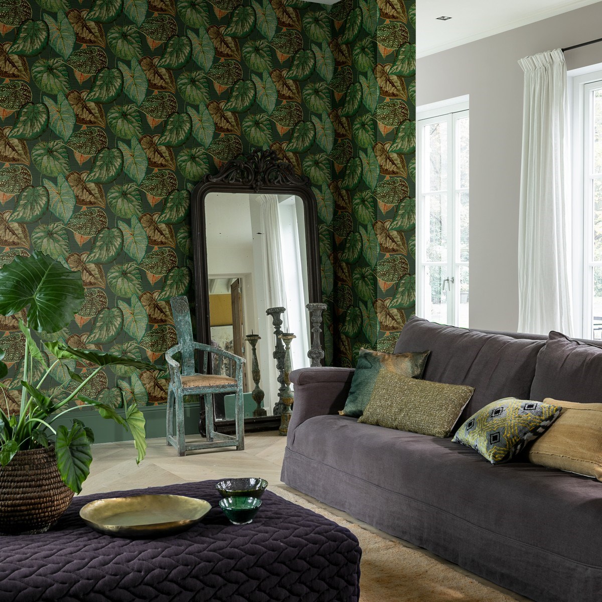 Tapet Tahiti Tropical Leaves Ta25054