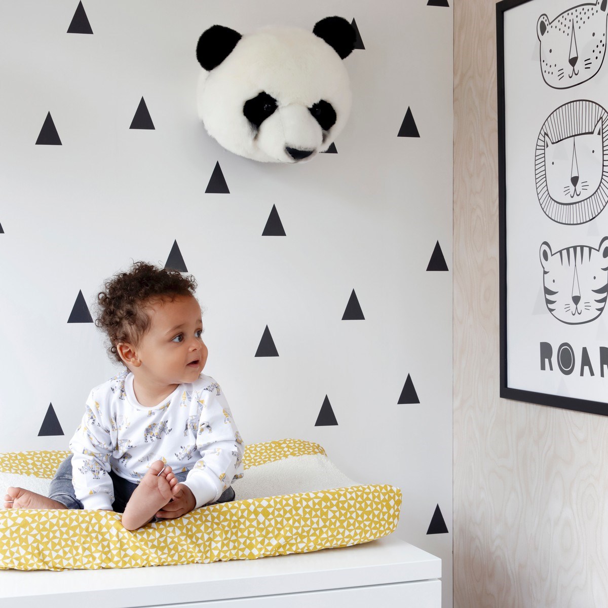 Tapet Little Bandits, Black & White With A Splash Of Gold 138942