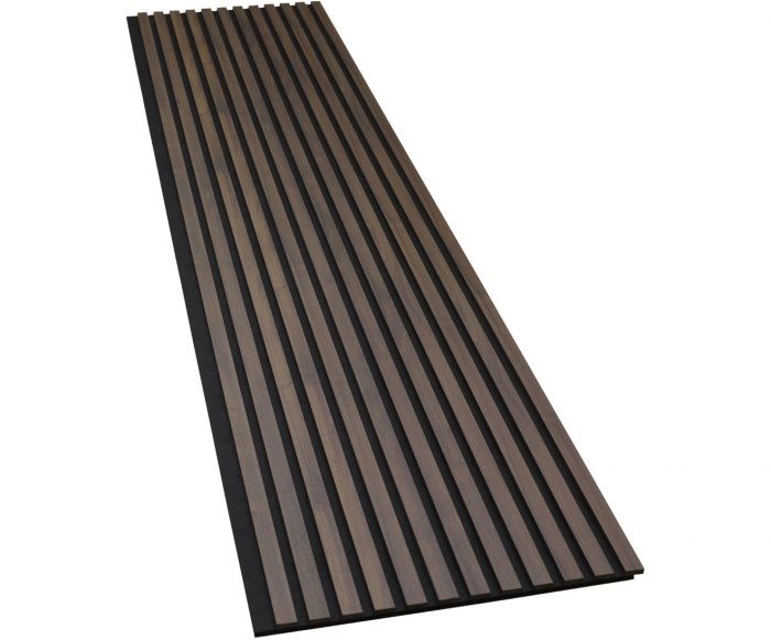 Akustikpanel 12 Ribbor 2780x615x20mm, Kastanj