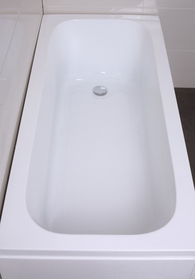 Badkar Single Square 1600mm, Vit