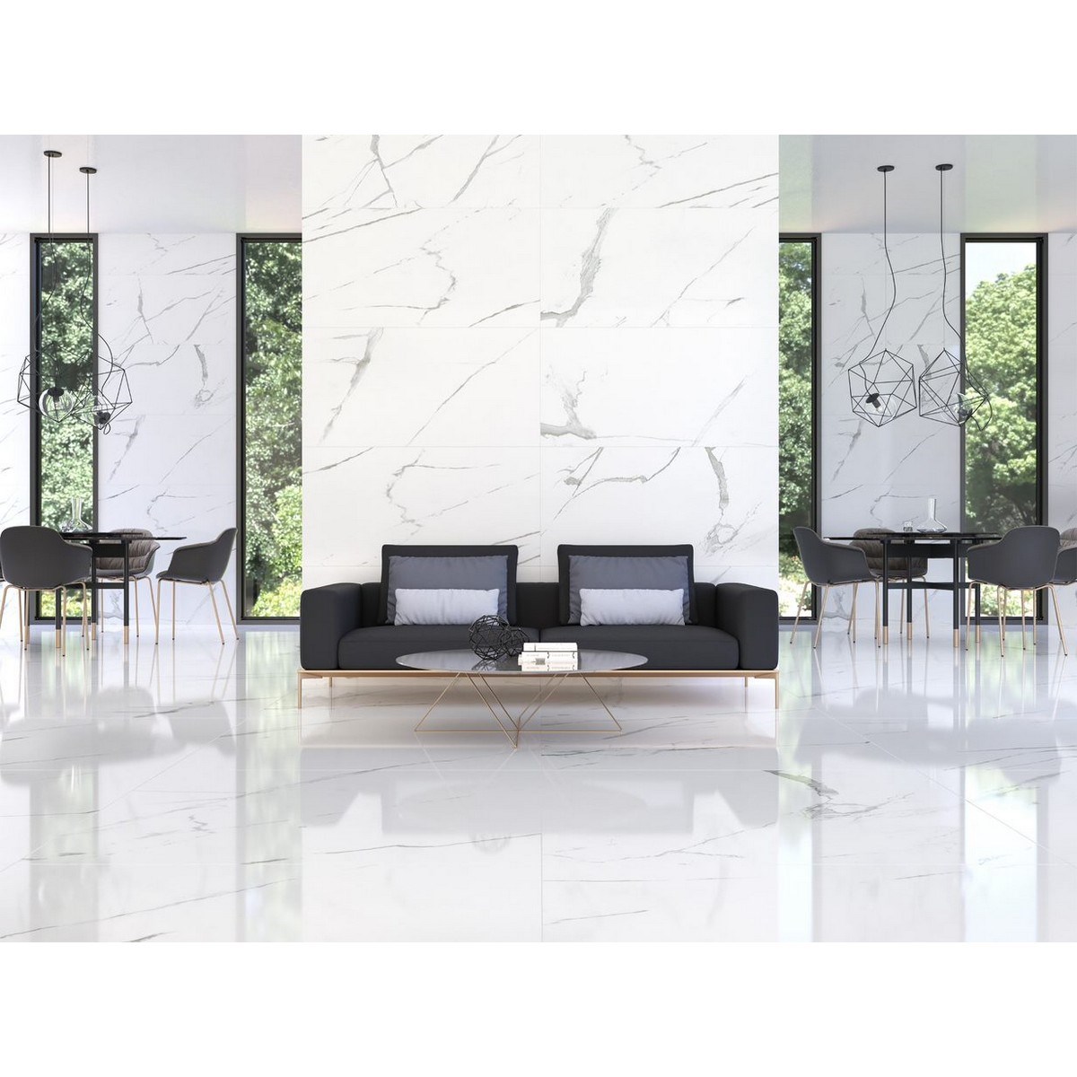 Klinker Granitkeramik Grayish Gray Vit, 60x60cm, Matt