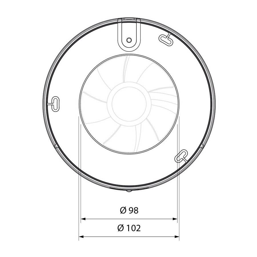 Badrumsfläkt Klimat K7