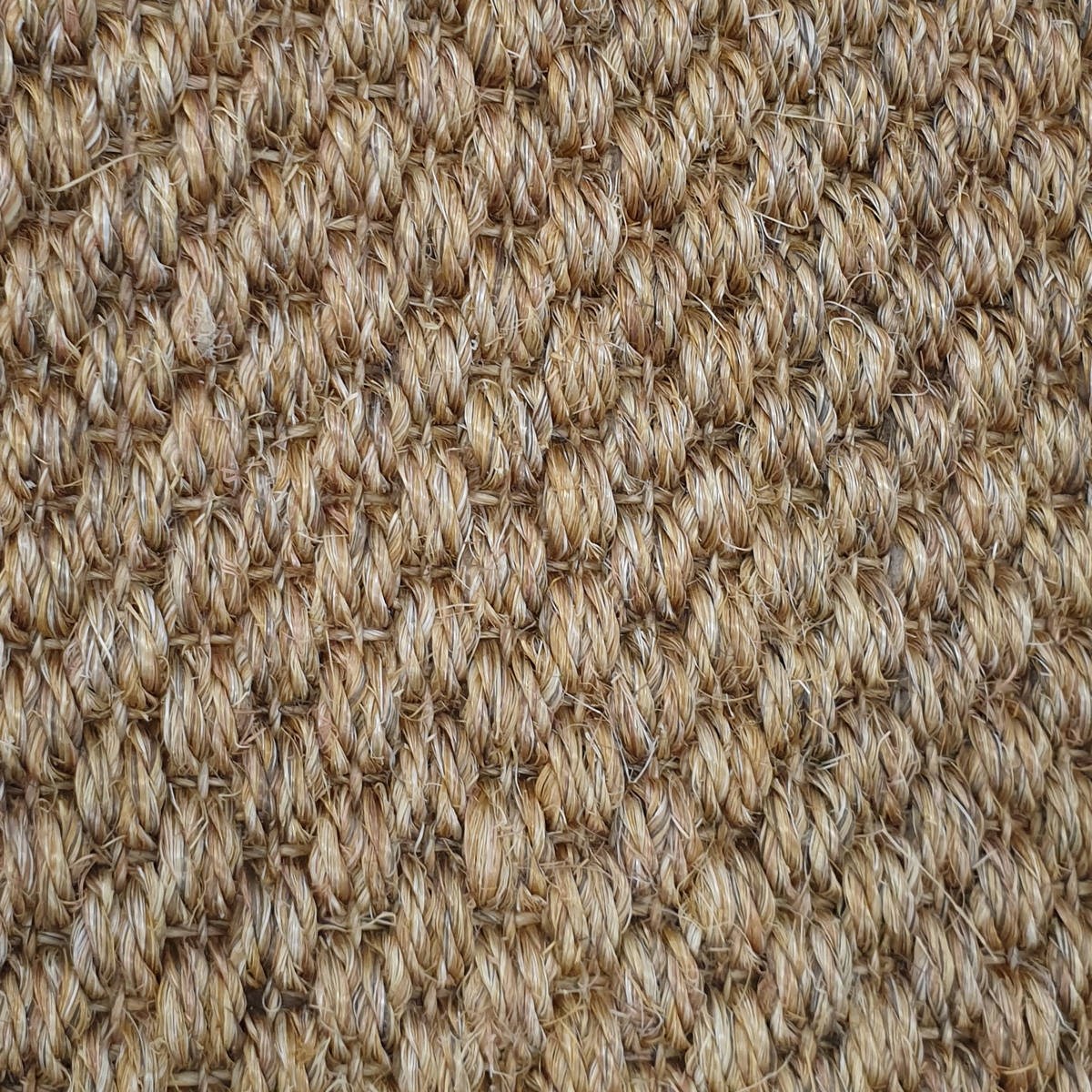 Heltäckningsmatta Sisal Hampa 9042 400cm, Ljusbeige