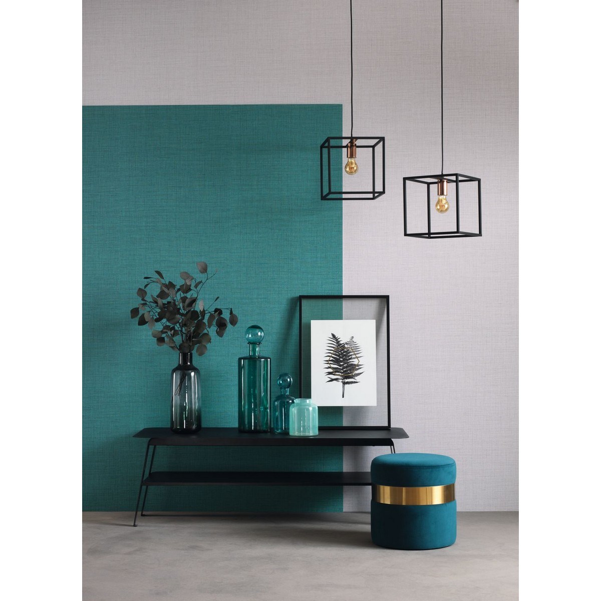 Tapet Tweed Uni Caraibes Twed85477489