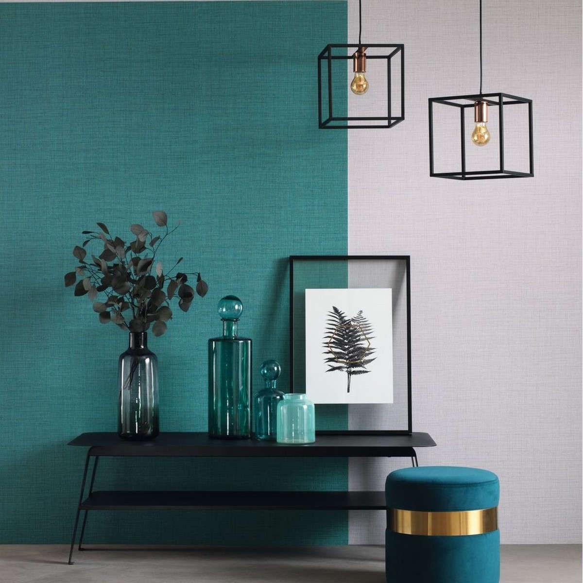 Tapet Tweed Uni Caraibes Twed85477489