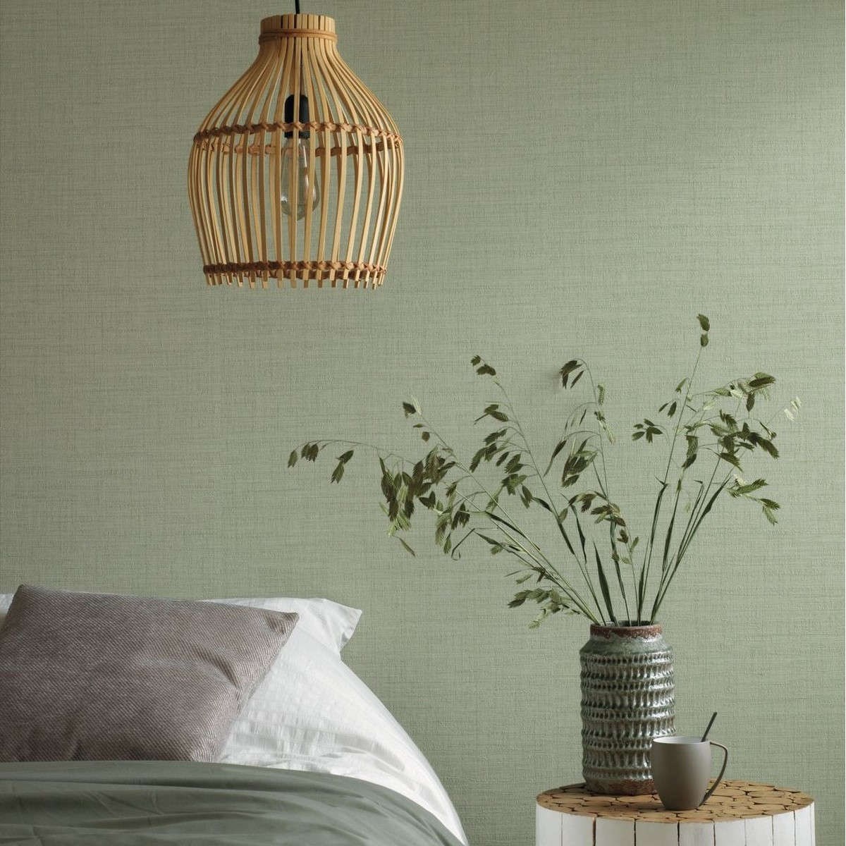 Tapet Tweed Uni Lichen Twed85477345