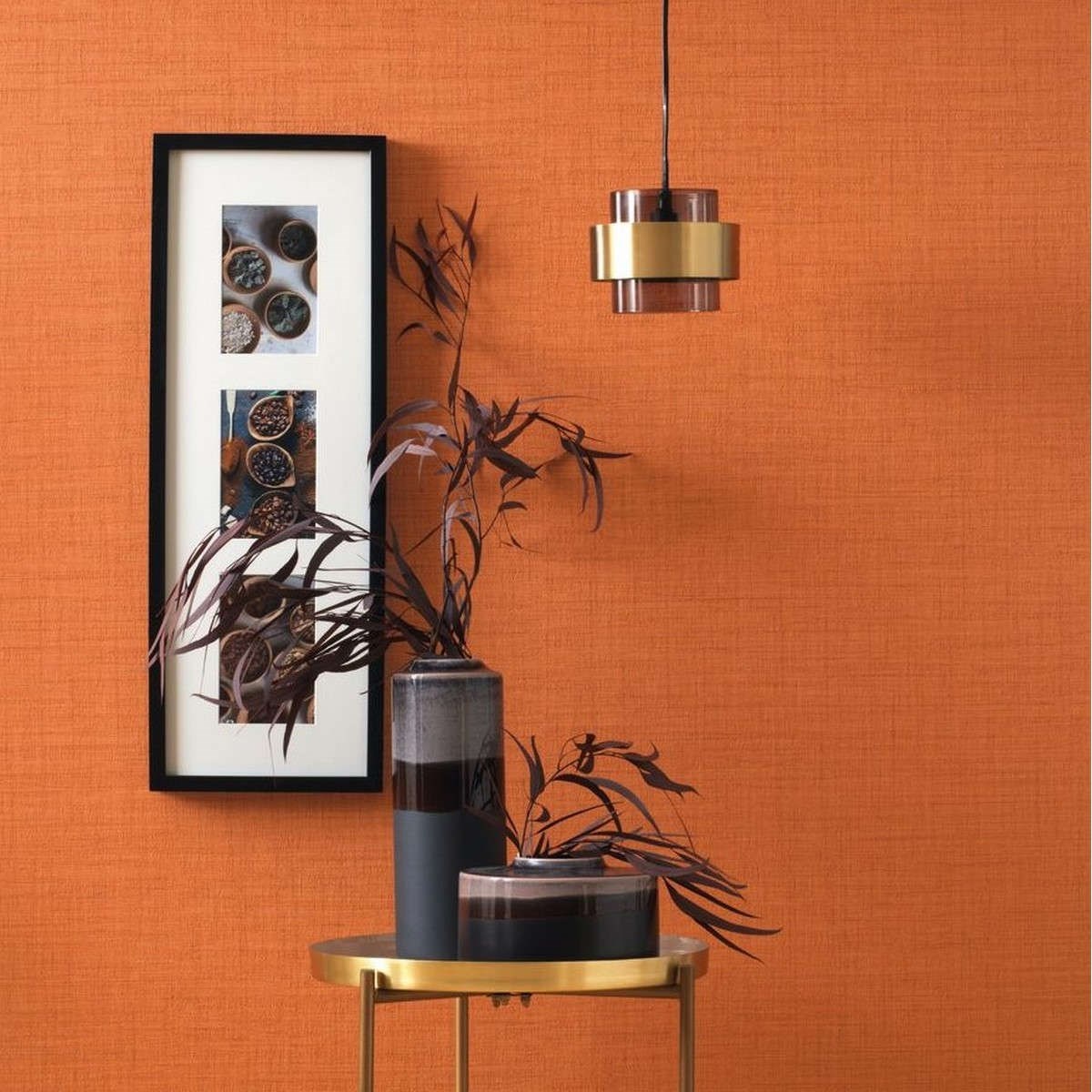 Tapet Tweed Uni Clementine Twed85473415