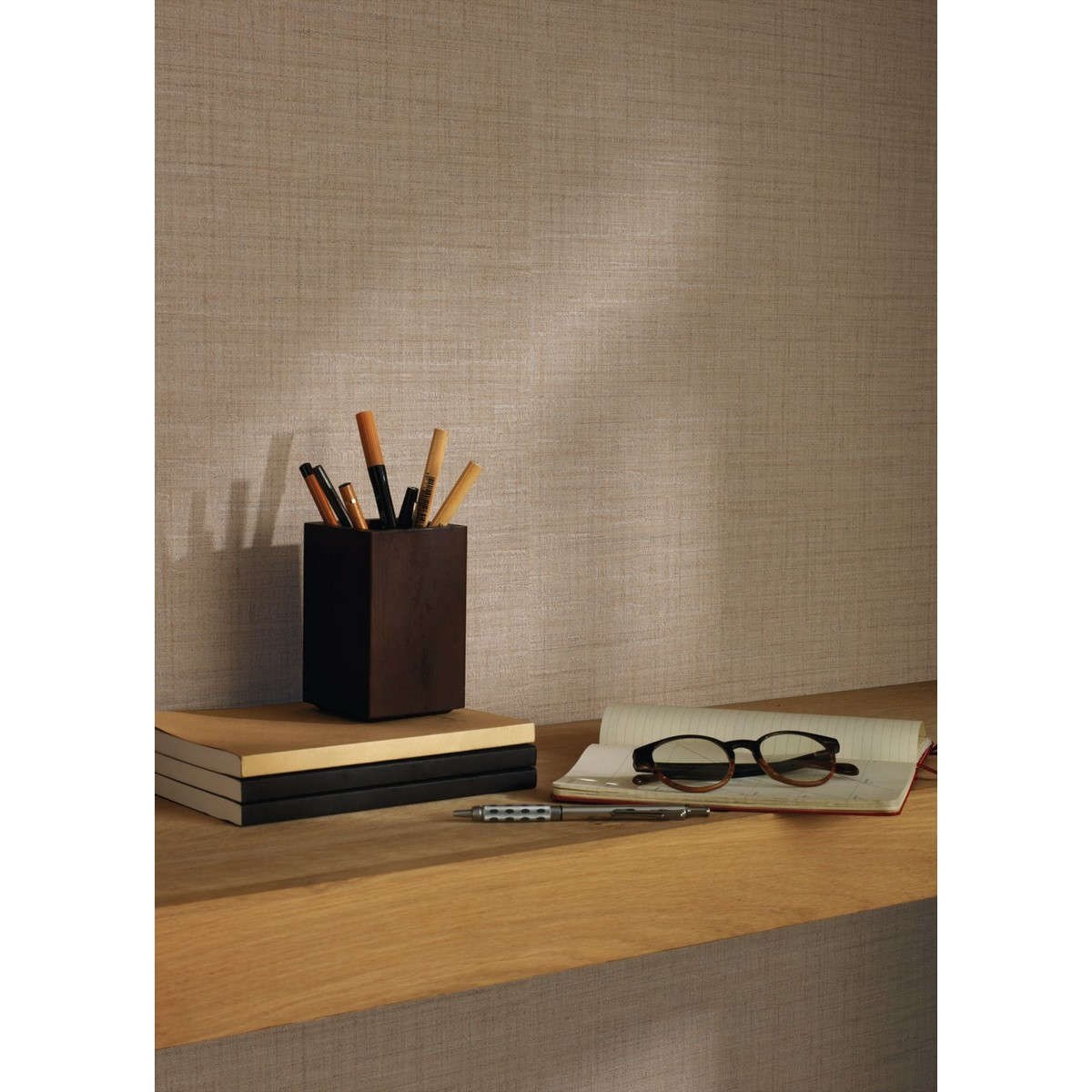 Tapet Tweed Uni Noisette Twed85471596