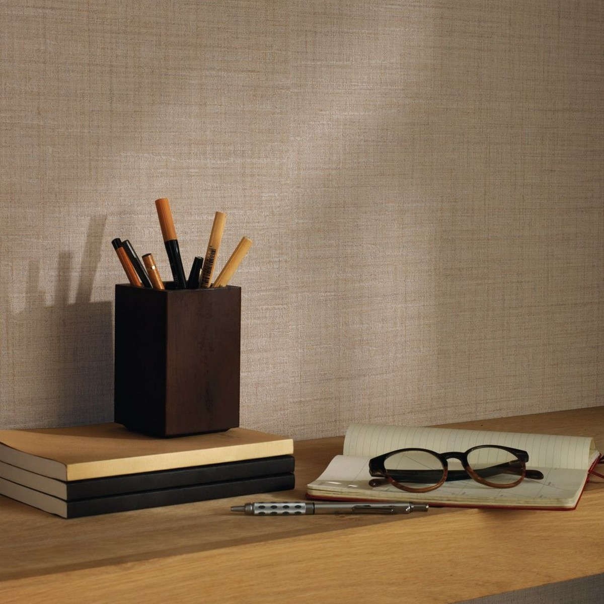 Tapet Tweed Uni Noisette Twed85471596