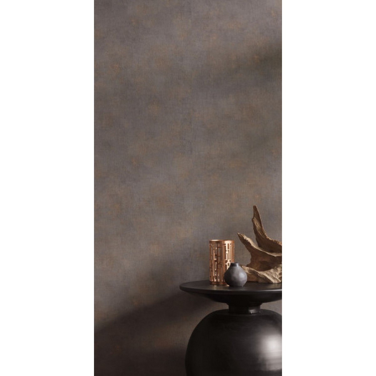 Tapet Telas 2 Uni Noir Cuivre Tel69879732