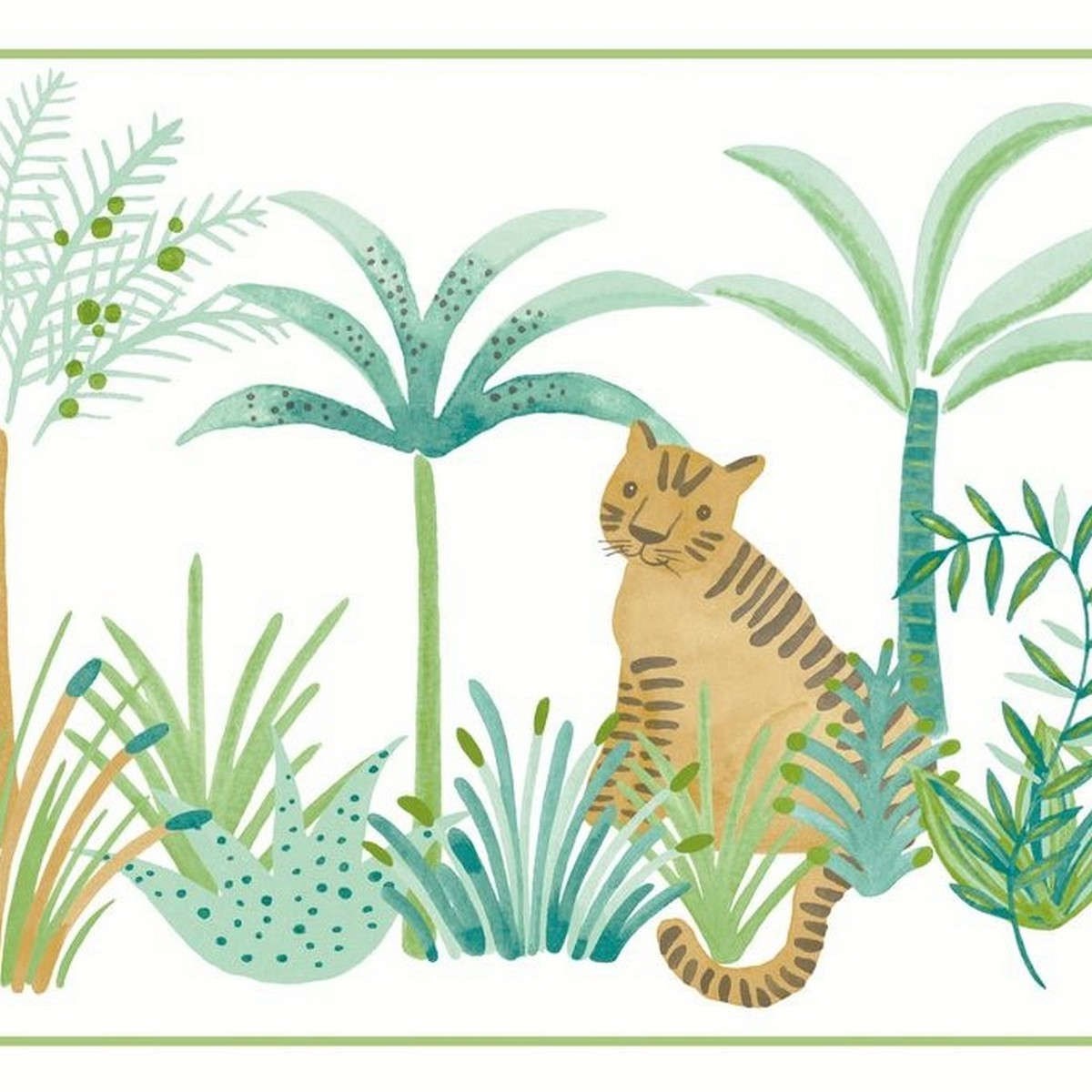 Tapetbård Rose & Nino Rose & Nino Frise Leon Vert Roni85657588