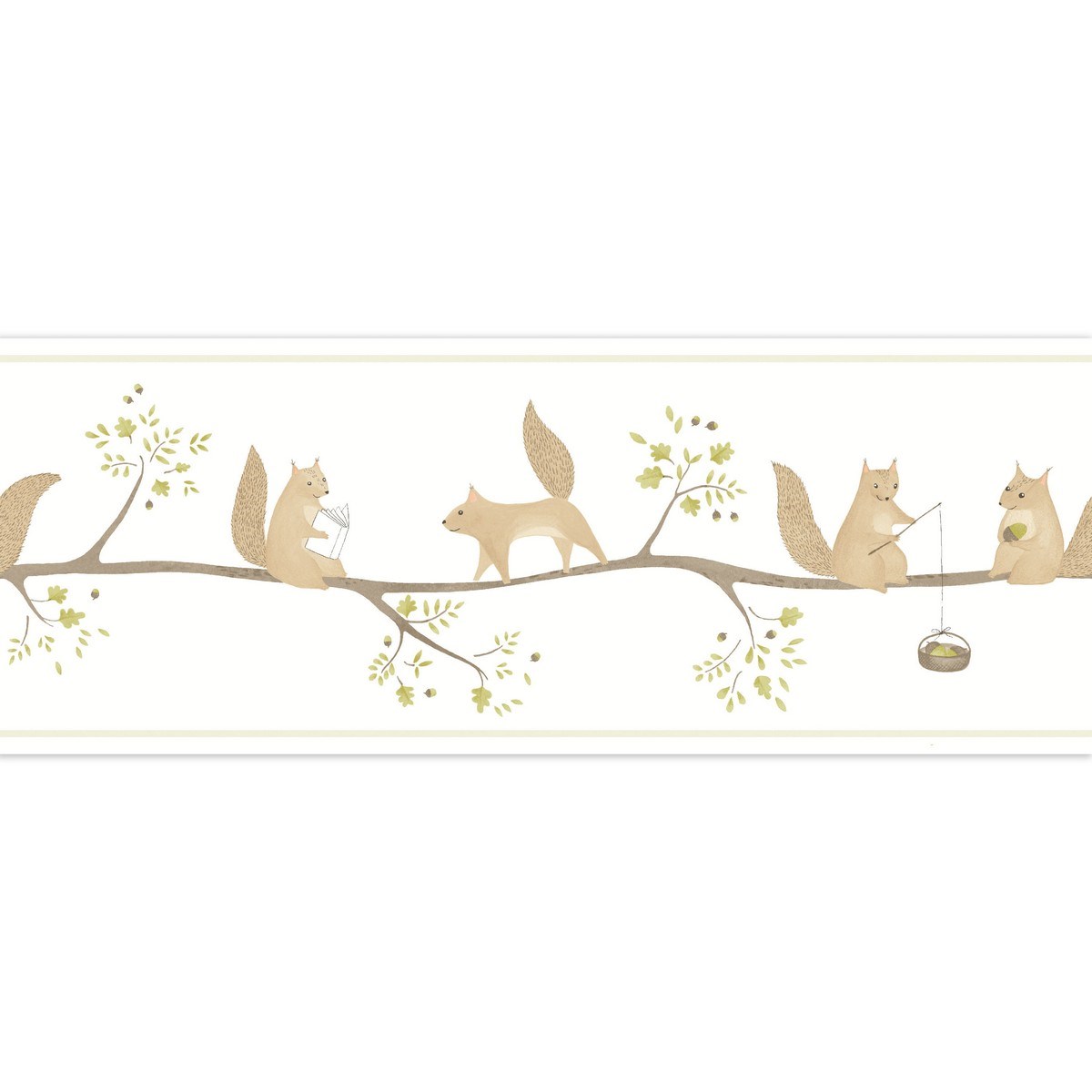 Tapetbård Rose & Nino Rose & Nino Frise Oscar Vert Roni85627119