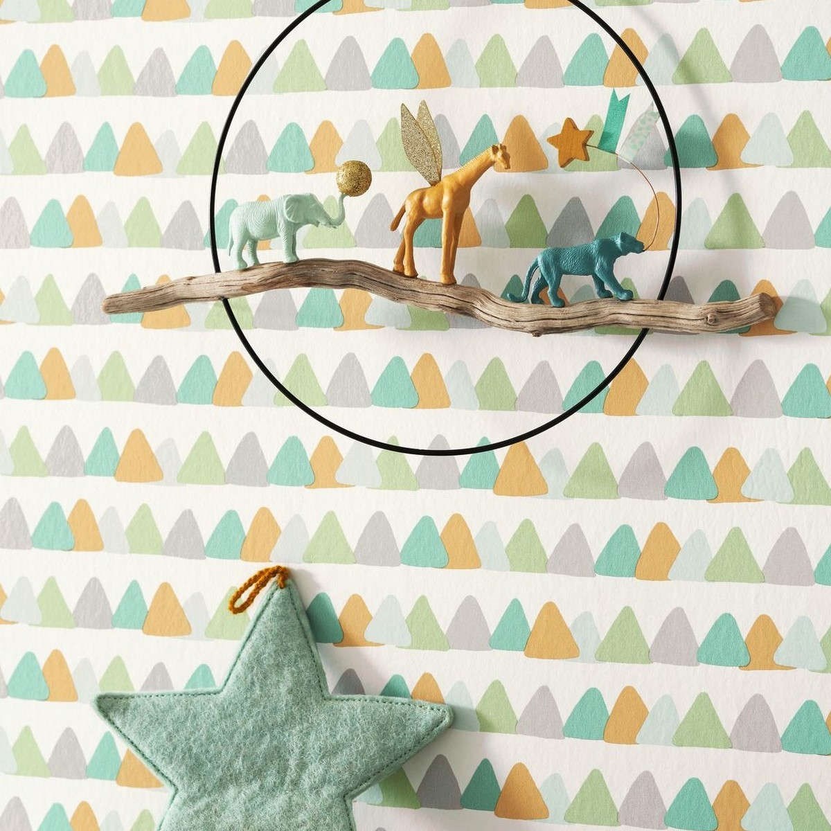 Tapet Rose & Nino Rose & Nino Paisible Bleu / Vert Roni85557245