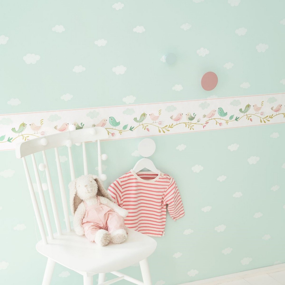 Tapet Rose & Nino Rose & Nino Nuage Bleu Turquoise Roni29756549