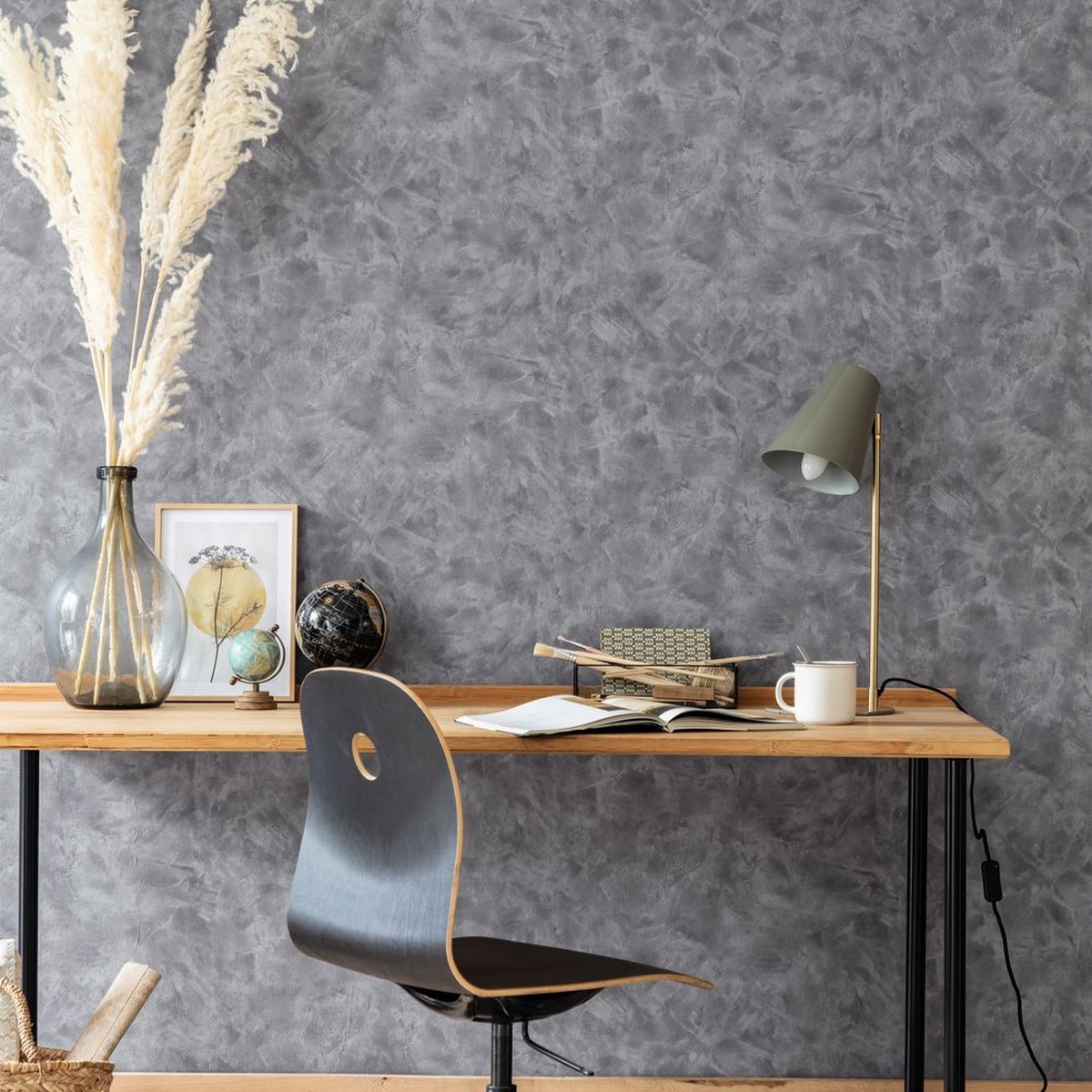 Tapet Patine 2 Uni Metallise / Nacre Gris Argente Pae103689677