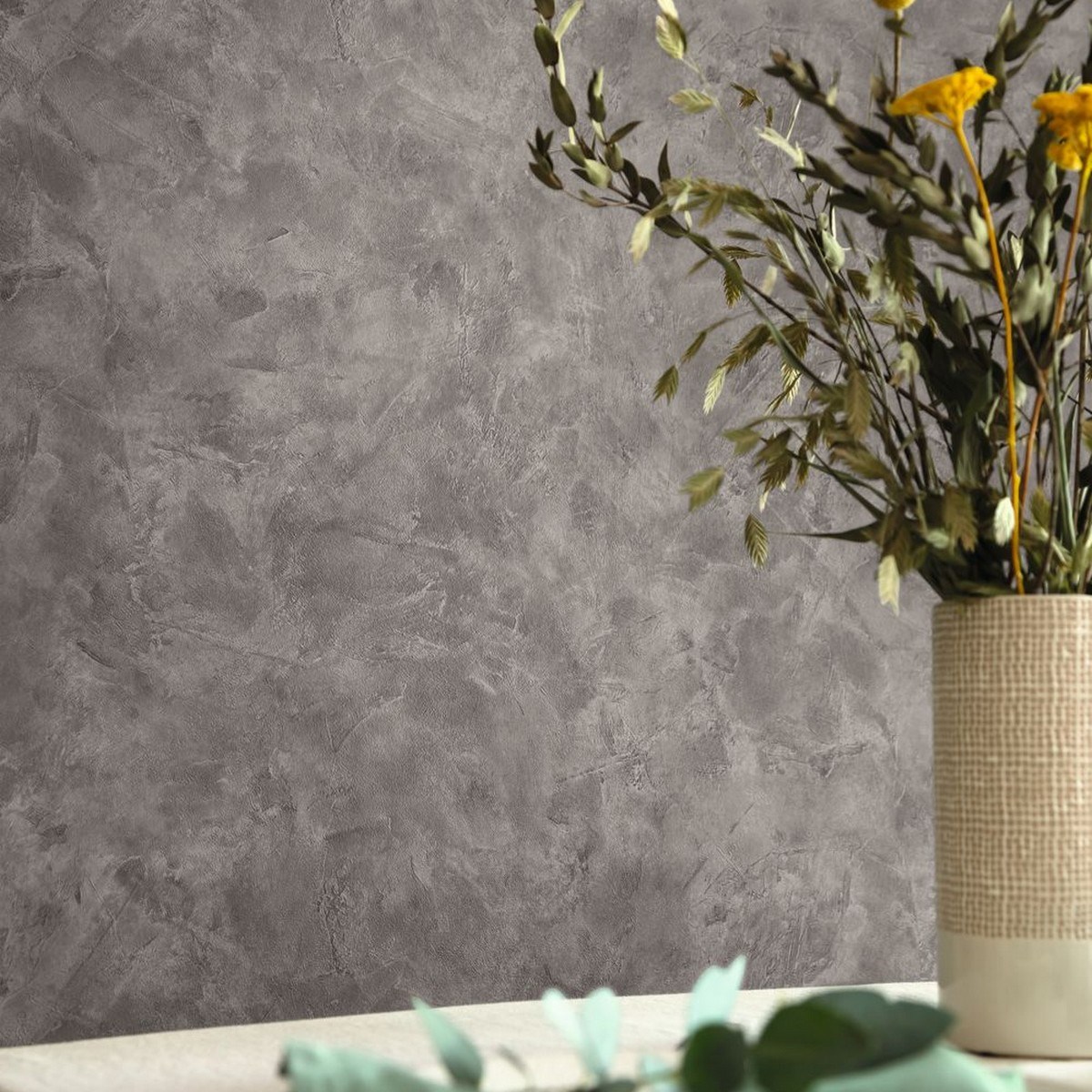 Tapet Patine 2 Uni Sepia Moyen Pae100229797