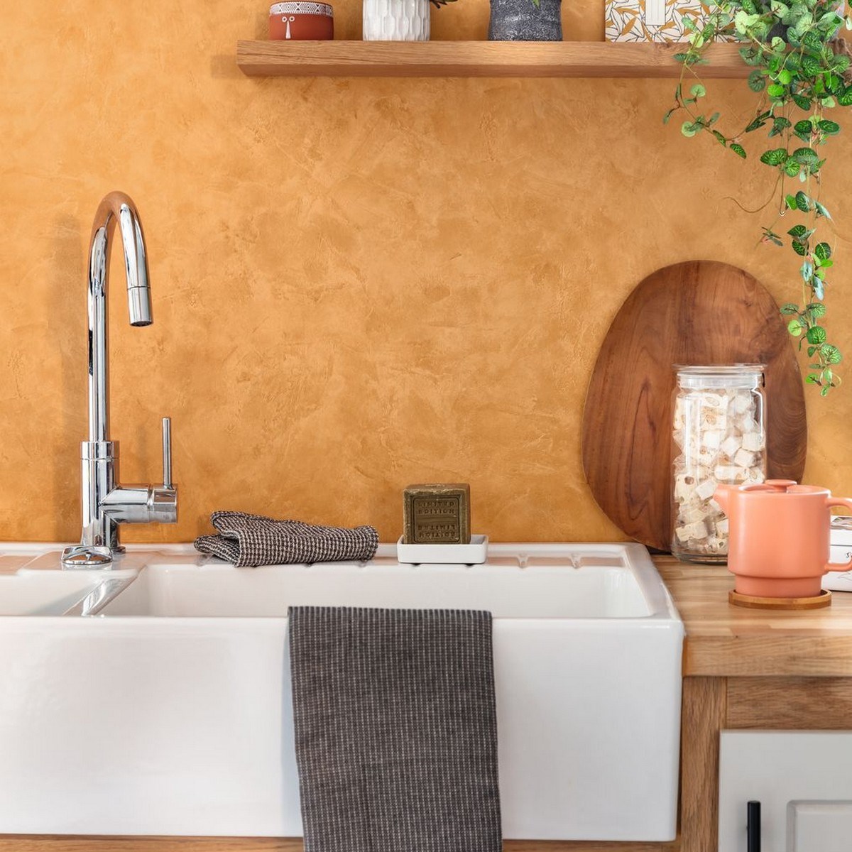 Tapet Patine 2 Uni Ambre Pae100222388