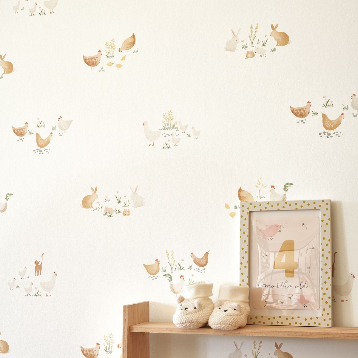 Tapet Once Upon A Time Companions OF The Farm Terracotta Ouat88372658