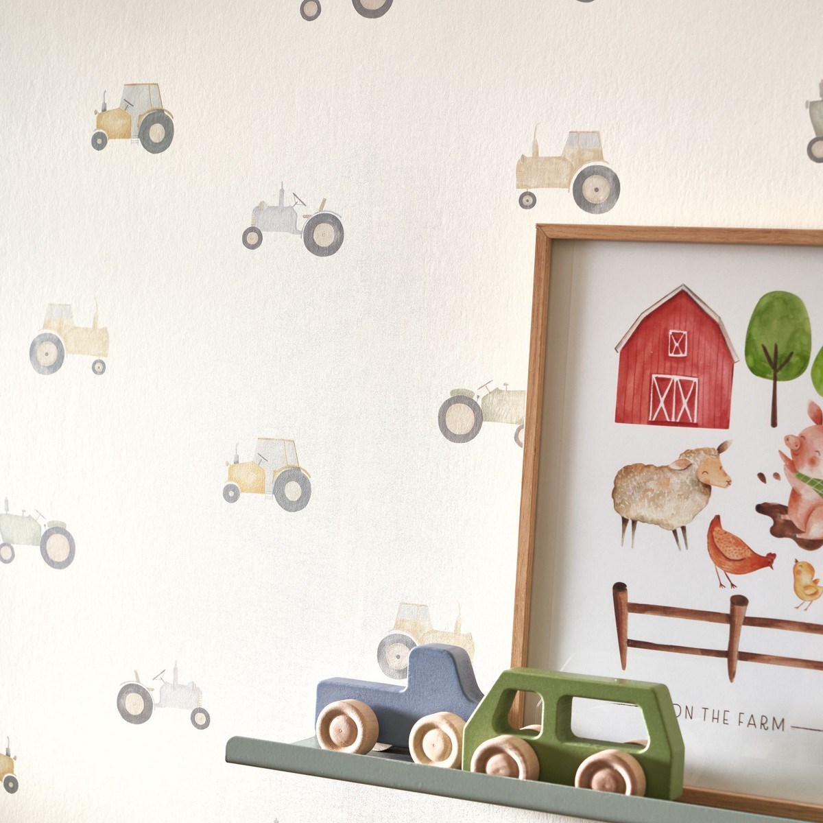 Tapet Once Upon A Time Vintage Tractor Naturel Ouat88361974