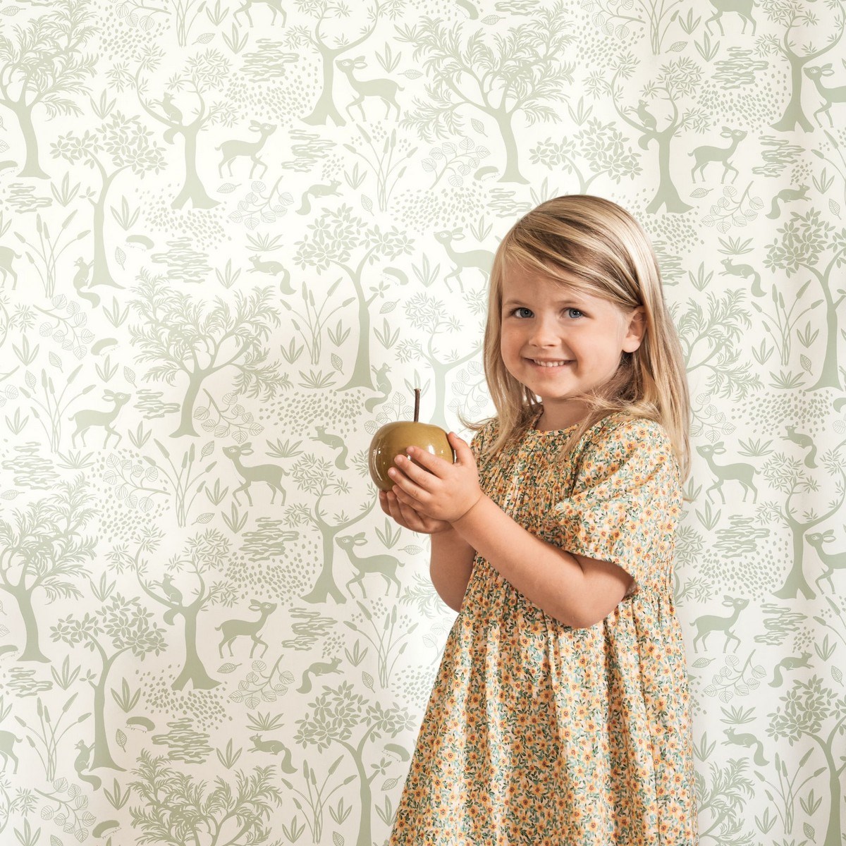 Tapet Once Upon A Time Poetic Forest Vert Amande Ouat88267763