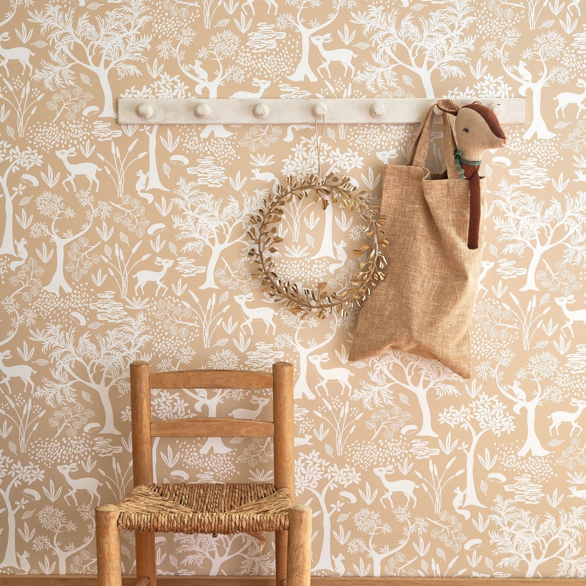 Tapet Once Upon A Time Poetic Forest Beige Camel Ouat88262597