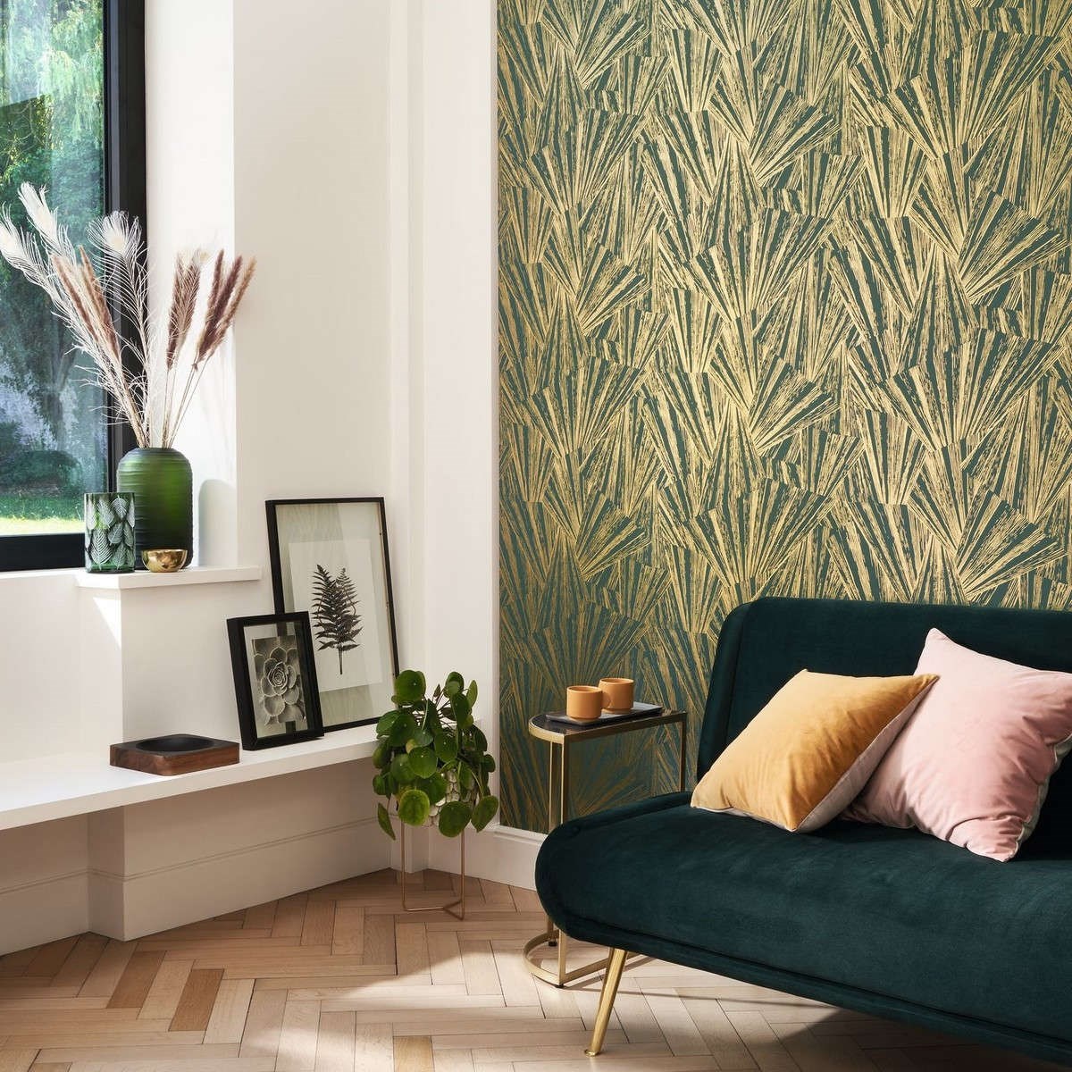 Tapet 1930 Eclat Foil Vert/or Mnct85747507