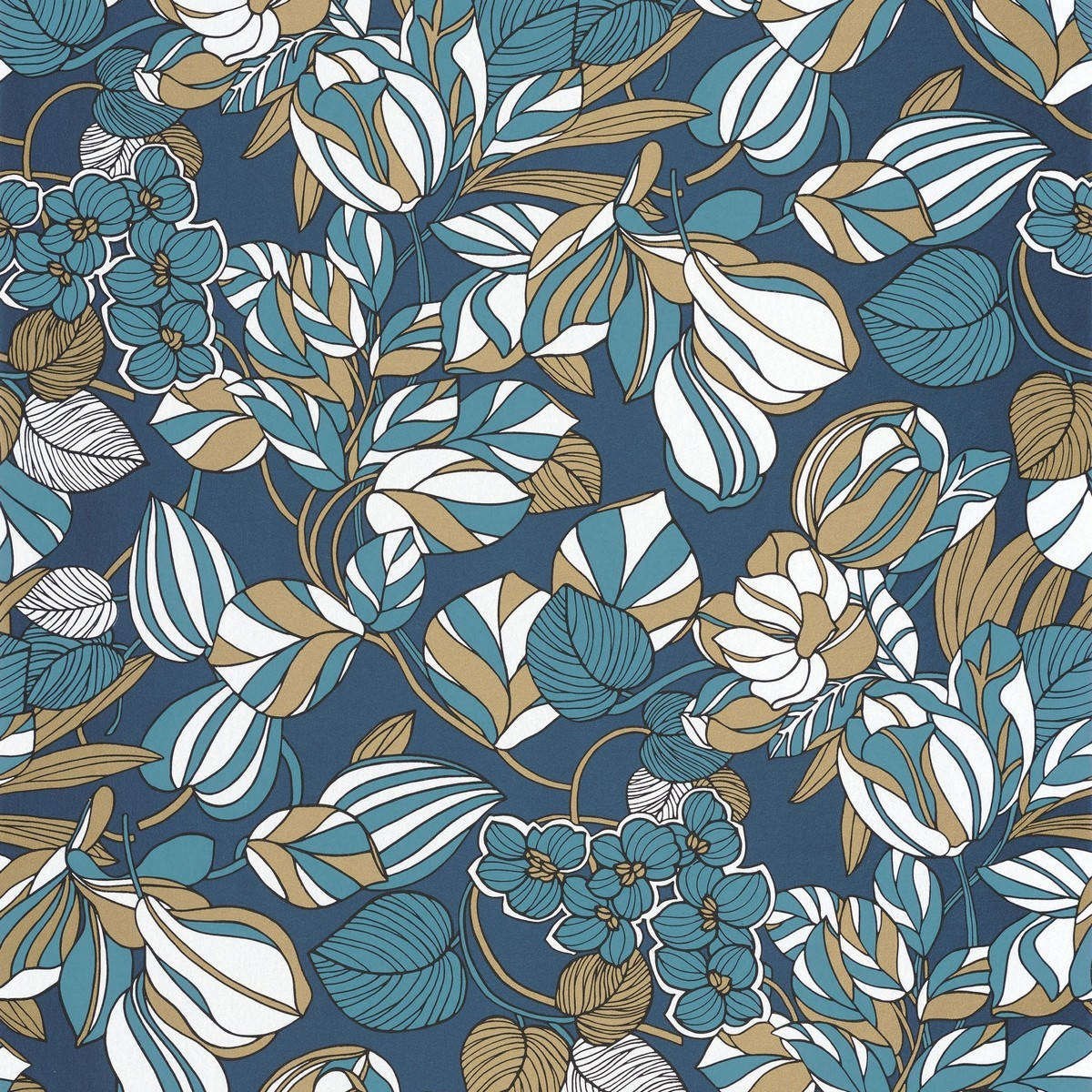 Tapet 1930 Tulipe Bleu / OR Mnct85716306