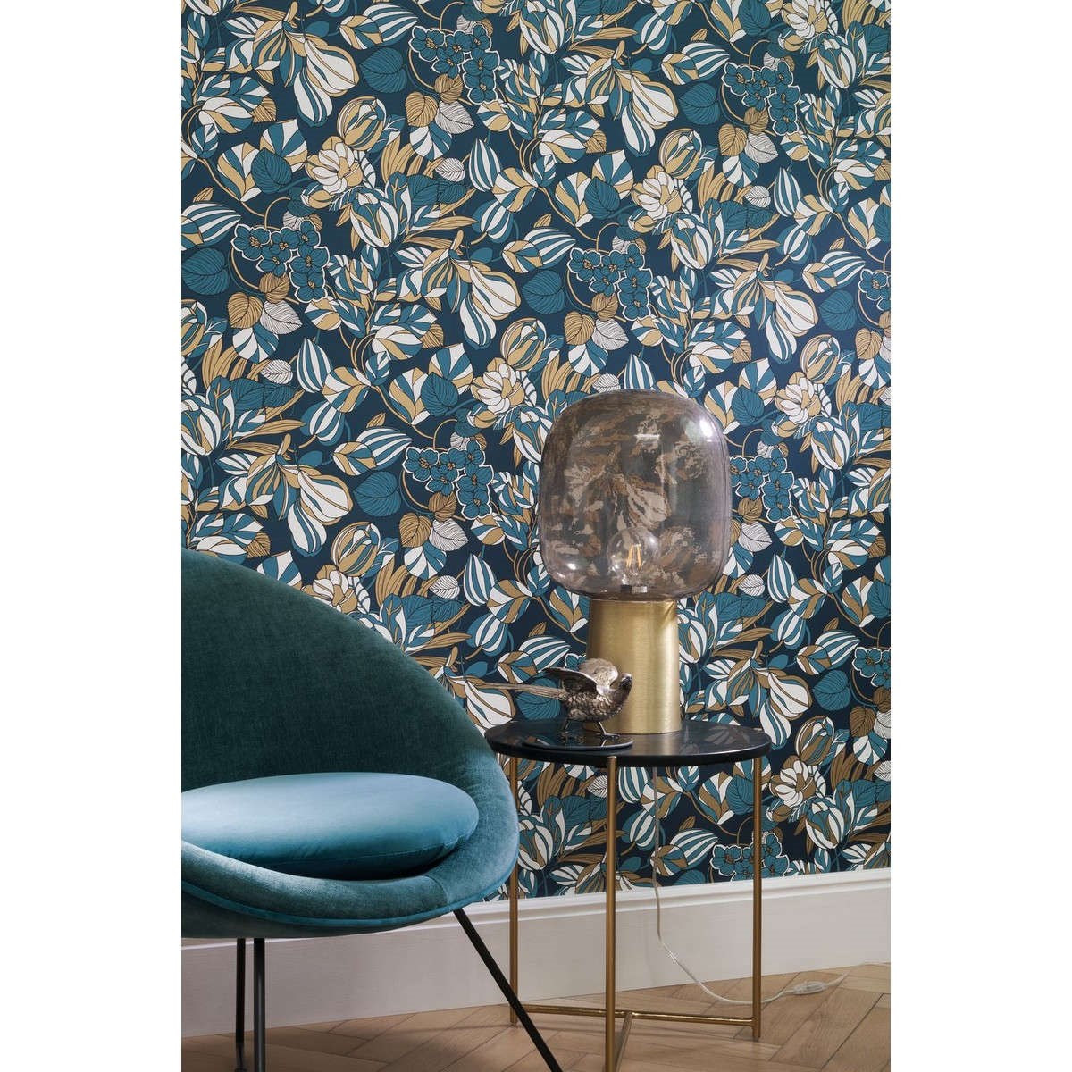 Tapet 1930 Tulipe Bleu / OR Mnct85716306