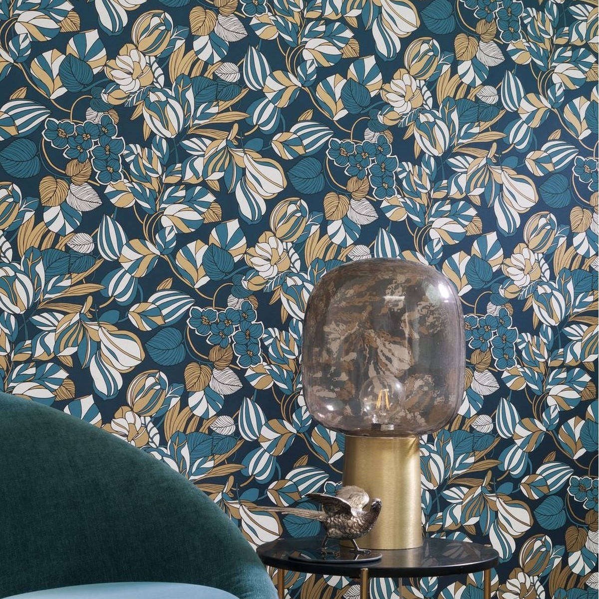 Tapet 1930 Tulipe Bleu / OR Mnct85716306