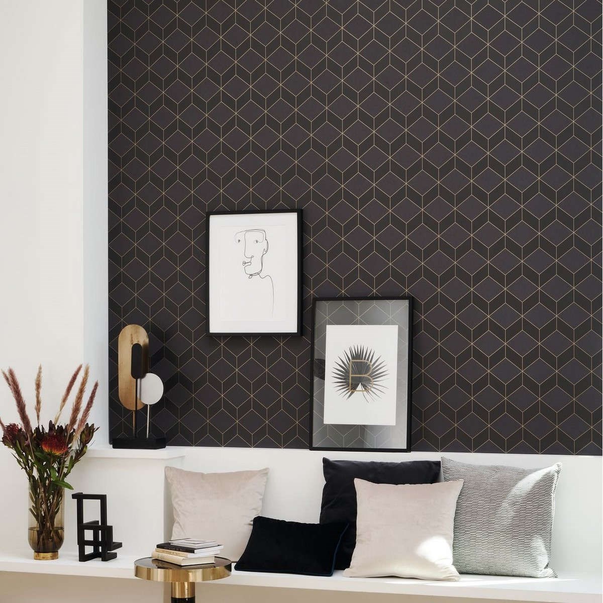 Tapet 1930 Metro Noir Mnct85689533