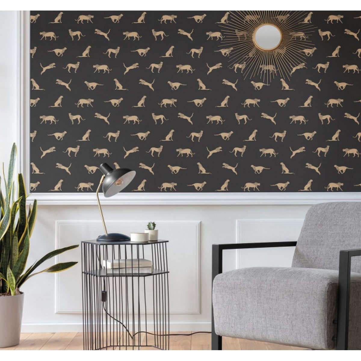 Tapet Moonlight  Wild Forest Noir OR Mlg101152091