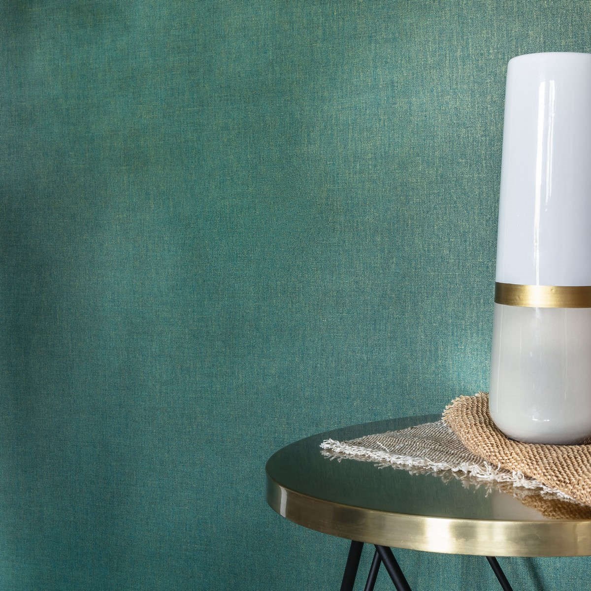 Tapet Linen 2  Linen Uni Vert Emeraude OR Linn68527570