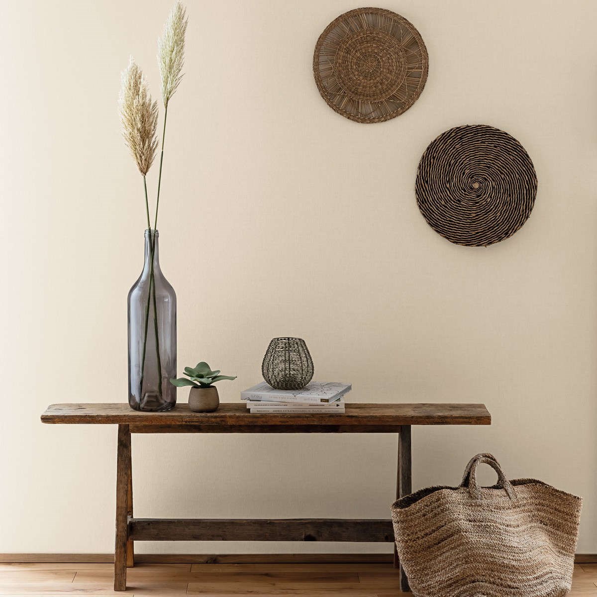 Tapet Linen 2  Linen Uni Beige Clair Linn68521150