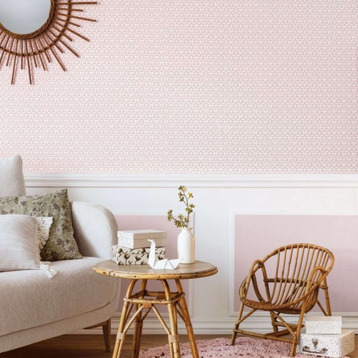 Tapet Hygge Uni Vieux Rose Hyg100604822