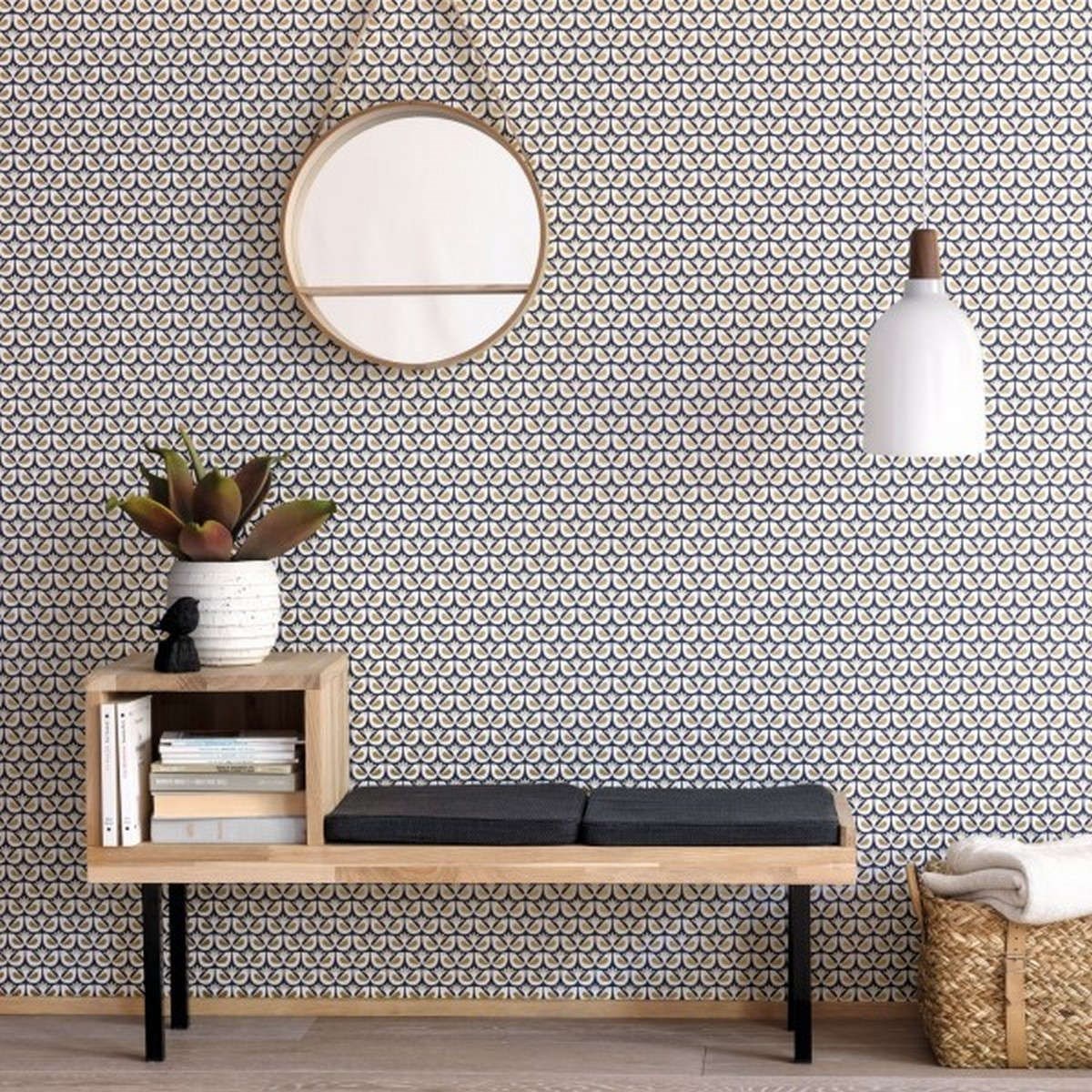 Tapet Hygge Freedom Bleu Nuit / Dore Hyg100586931