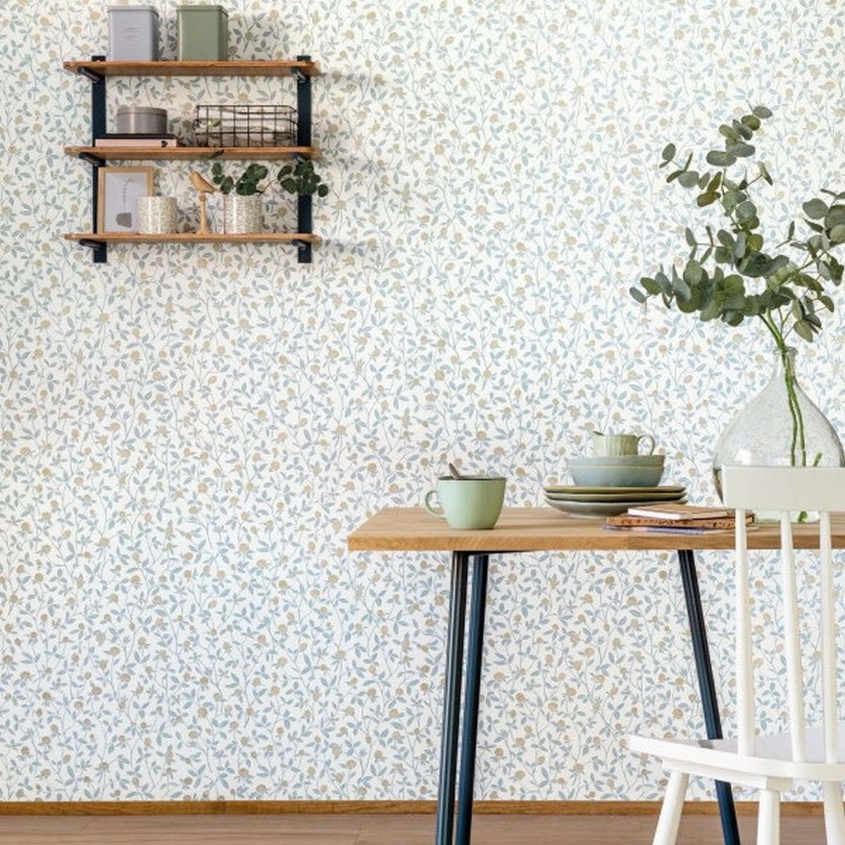 Tapet Hygge Serenity Vert D'eau / Dore Hyg100567321