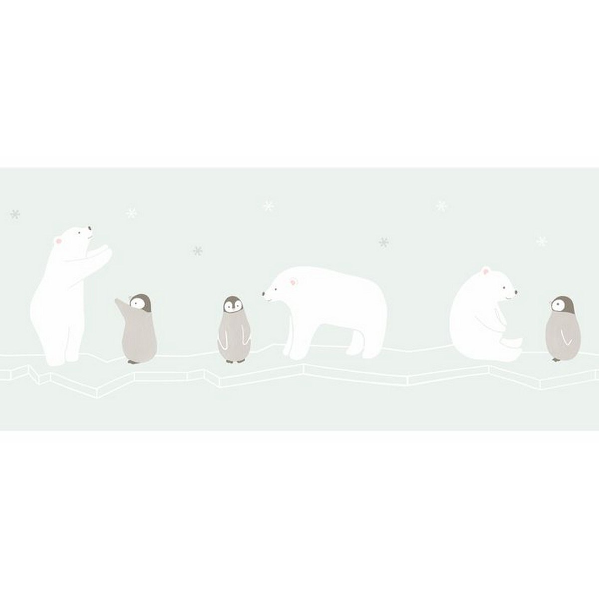 Tapetbård Happy Dreams Frise Polar Bear Bleu Hpdm82866234