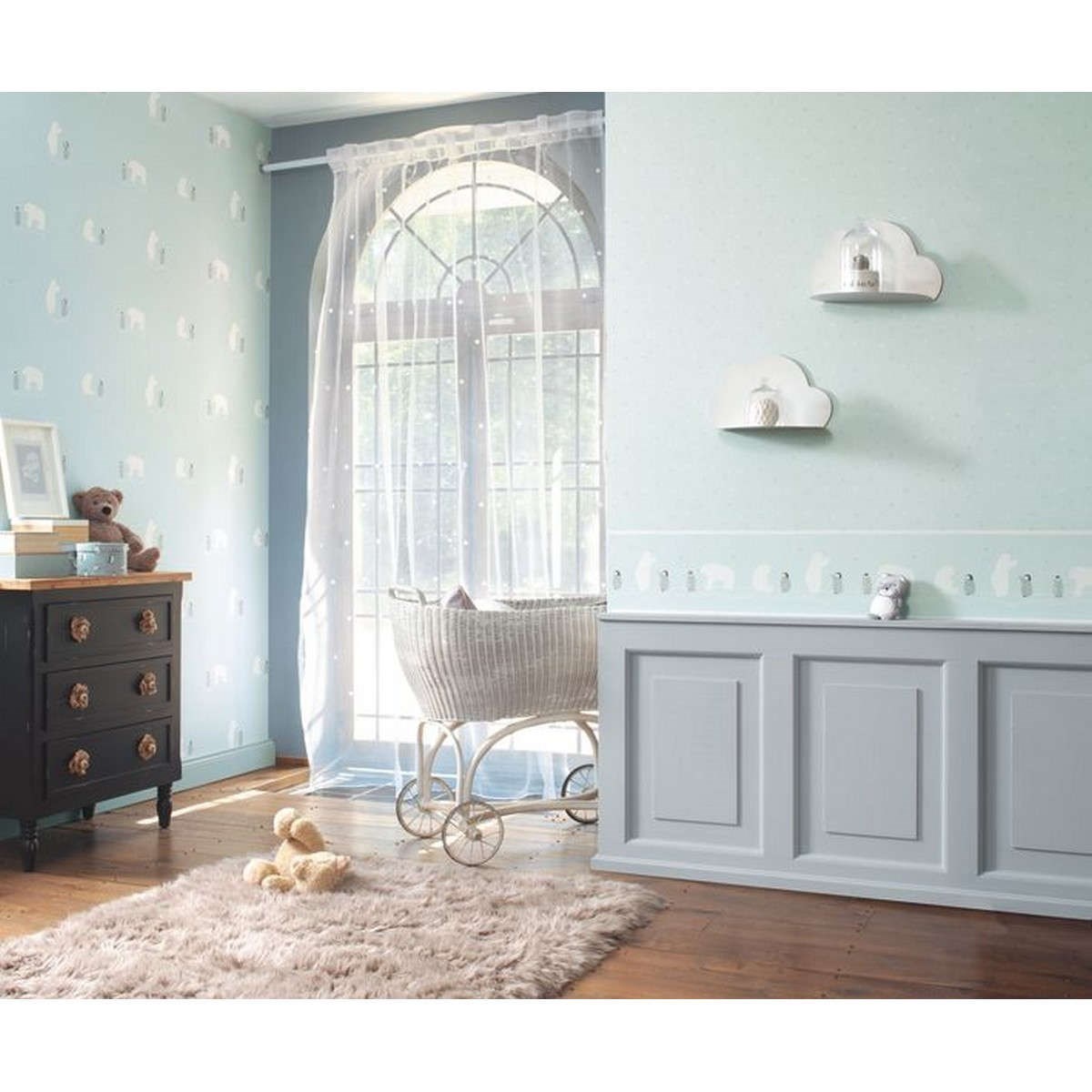 Tapet Happy Dreams Polar Bear Bleu Hpdm82826126