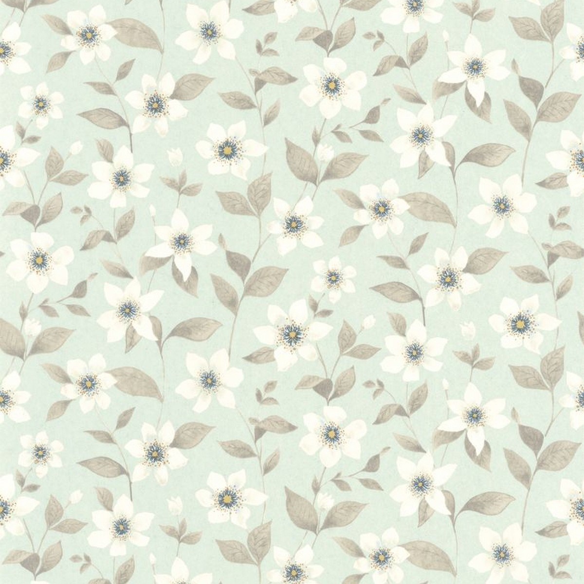 Tapet Gardens Clematites Bleu Grise Gadn87646120