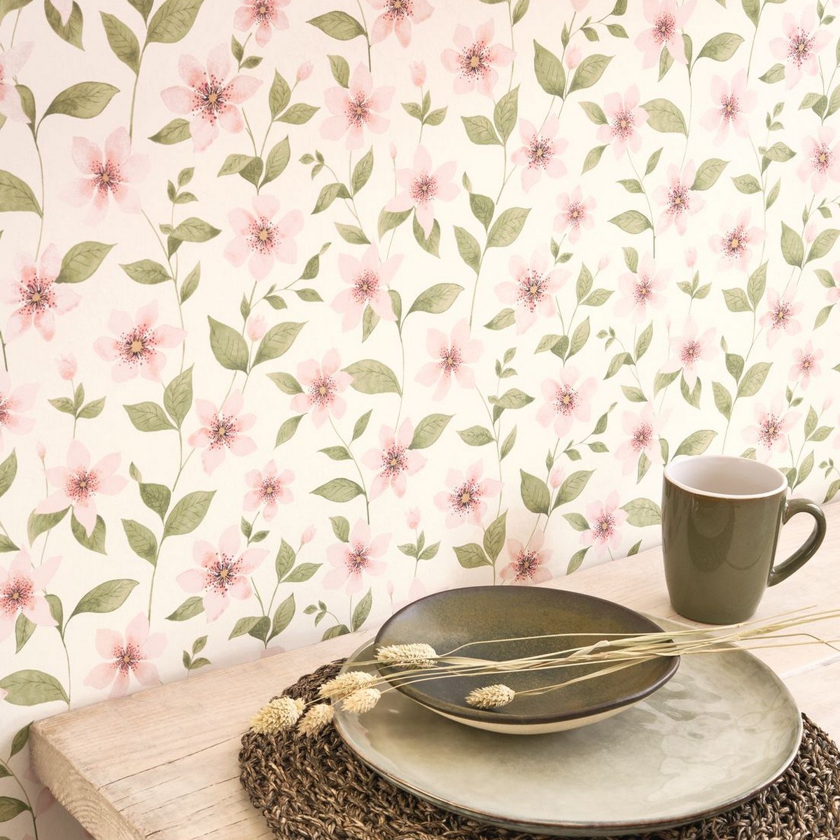 Tapet Gardens Clematites Rose Anglais Gadn87644352