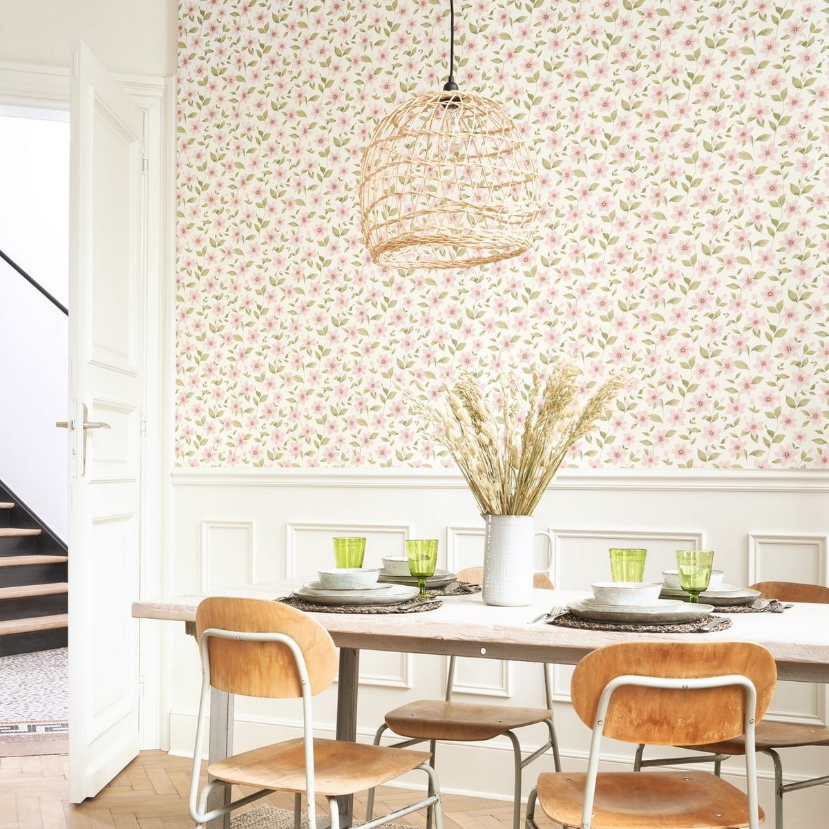 Tapet Gardens Clematites Rose Anglais Gadn87644352