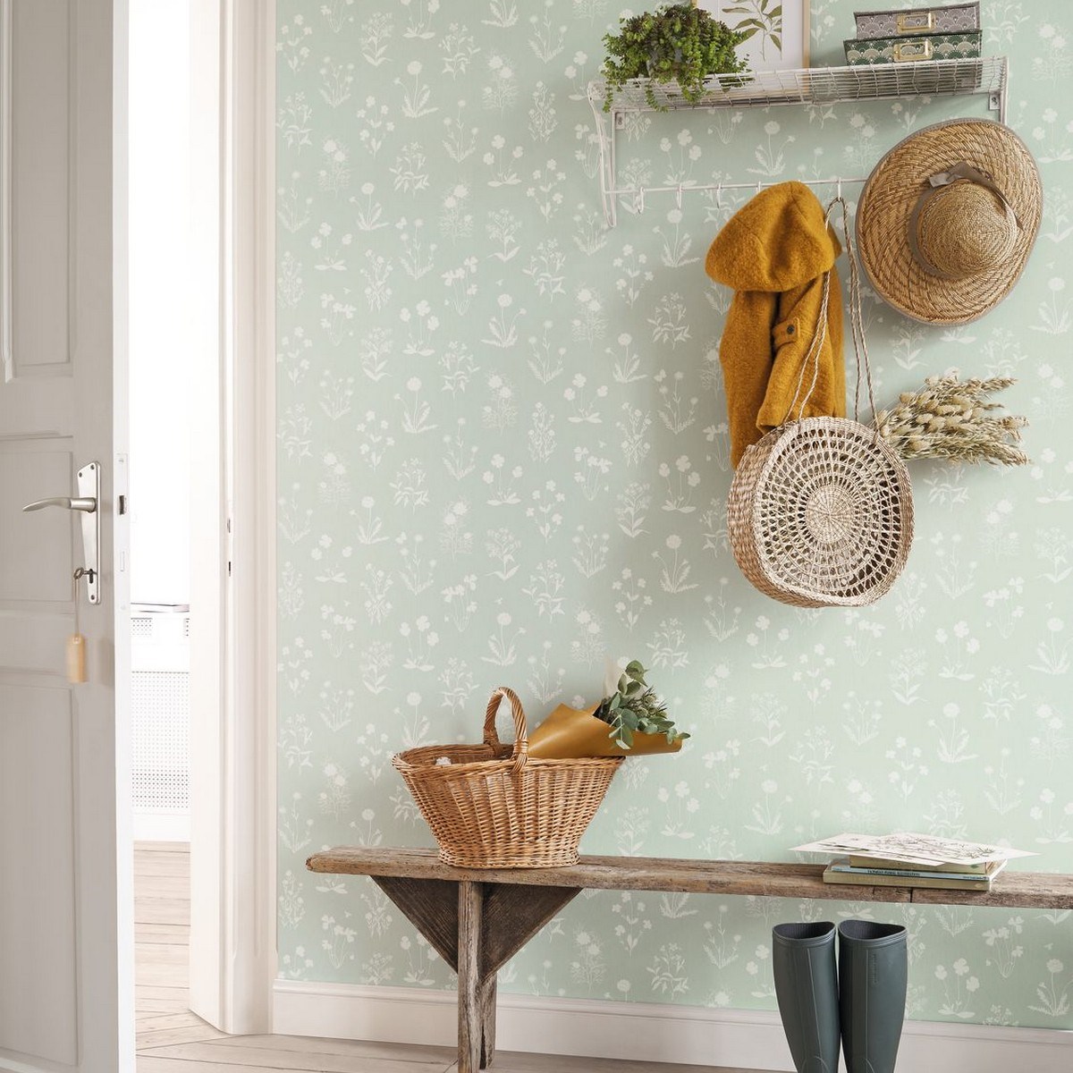 Tapet Gardens Herbier Vert Aloe Gadn87627045