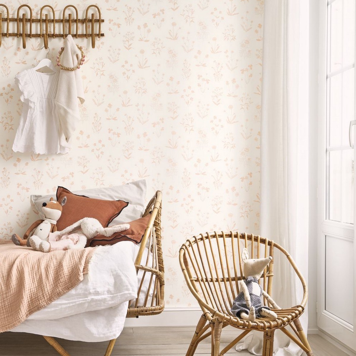 Tapet Gardens Herbier Rose Nude Gadn87624127