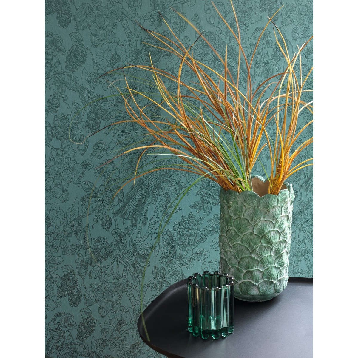 Tapet Delicacy Feather Turquoise Dely85366461