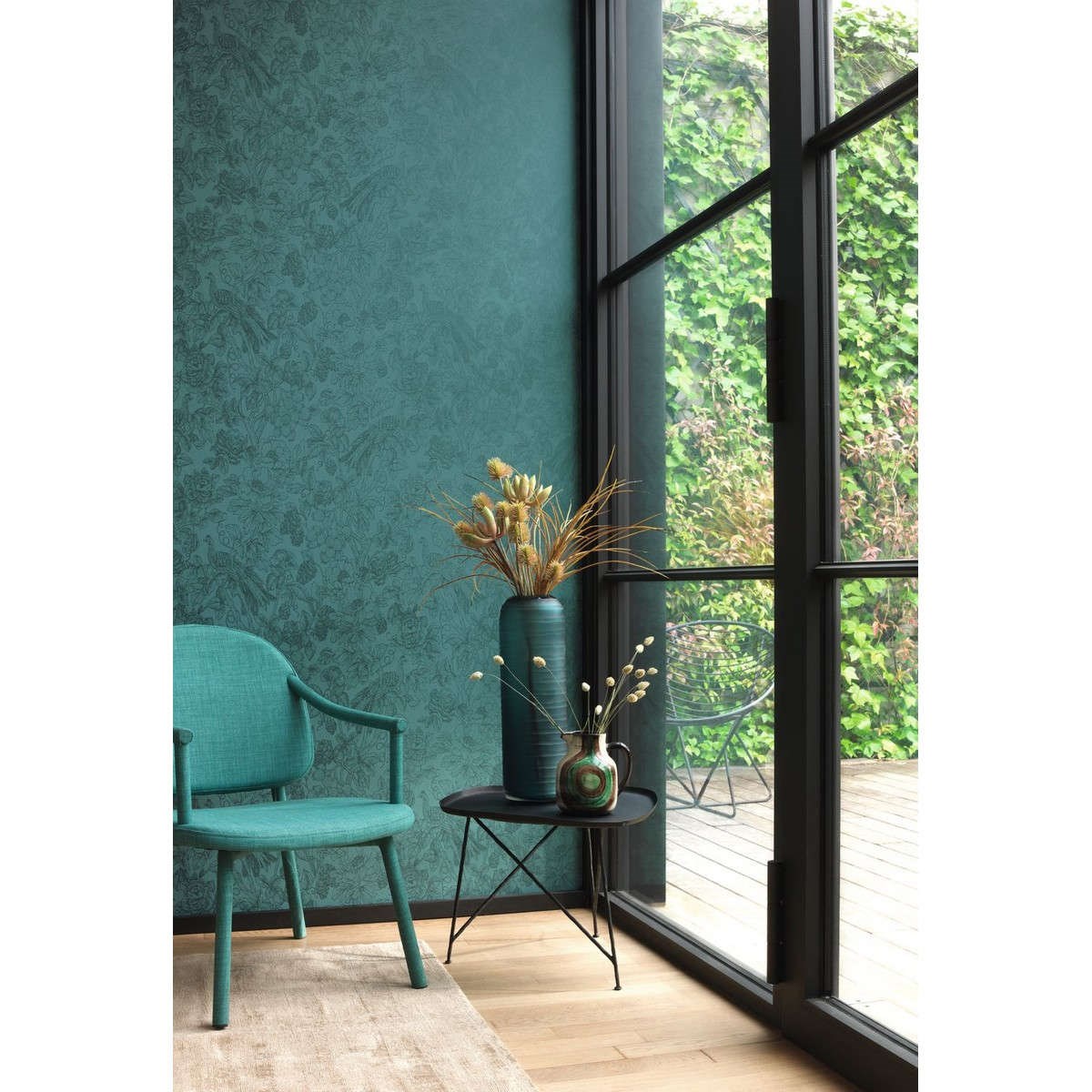 Tapet Delicacy Feather Turquoise Dely85366461