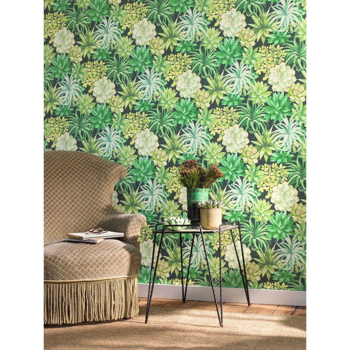 Tapet Botanica Echeveria Vert Jungle Bota85917396