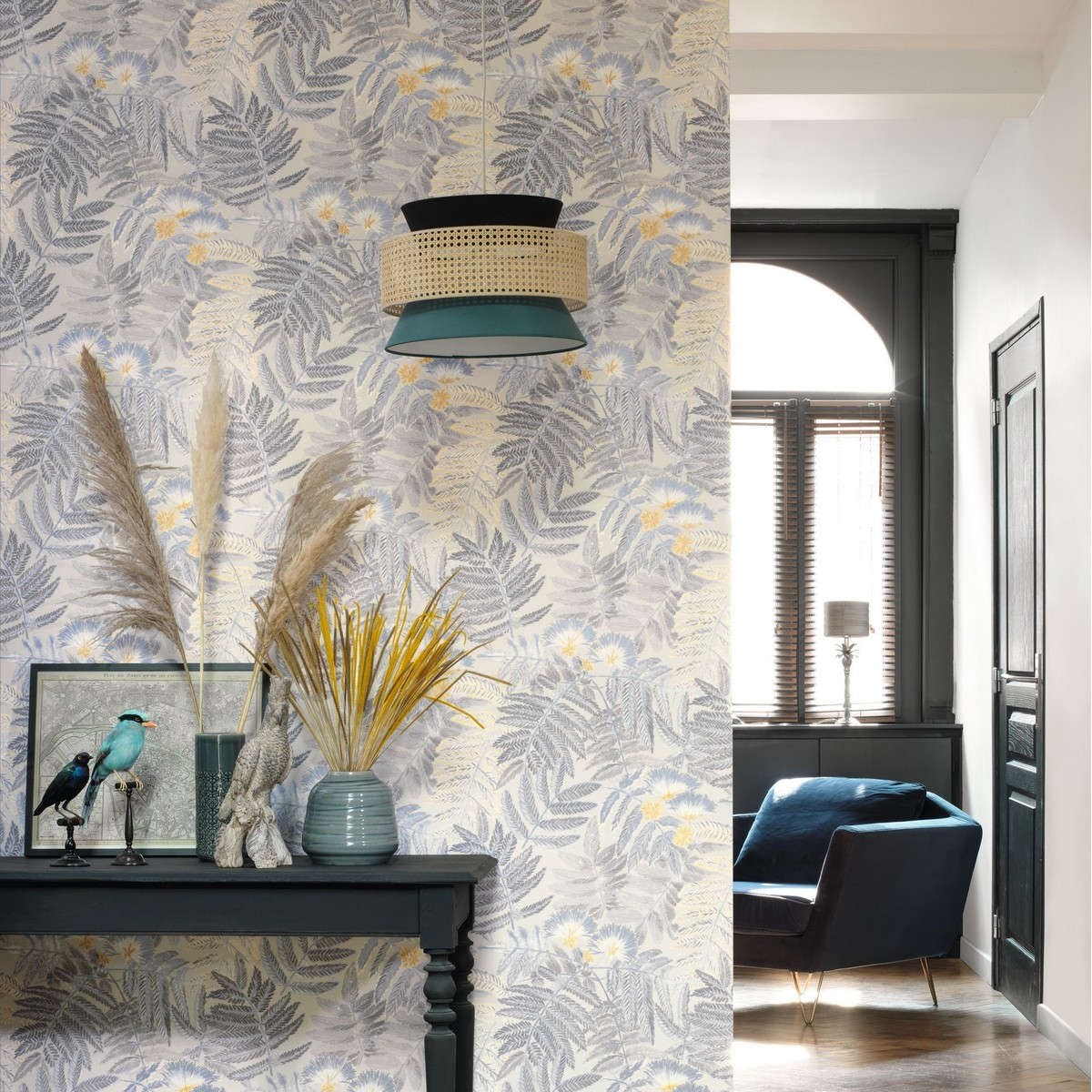 Tapet Botanica Albizia Beige Lin Bota85891423